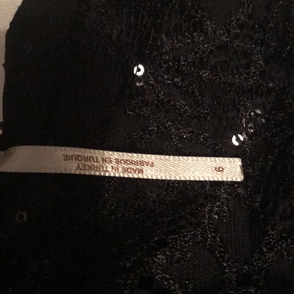 Free People black sequin mini 6 - Picture 4 of 6